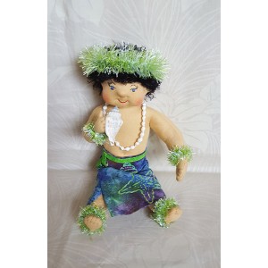Huggable Hawaiian Art Doll, Pu (Conch Shell)